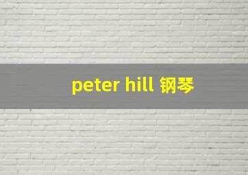 peter hill 钢琴